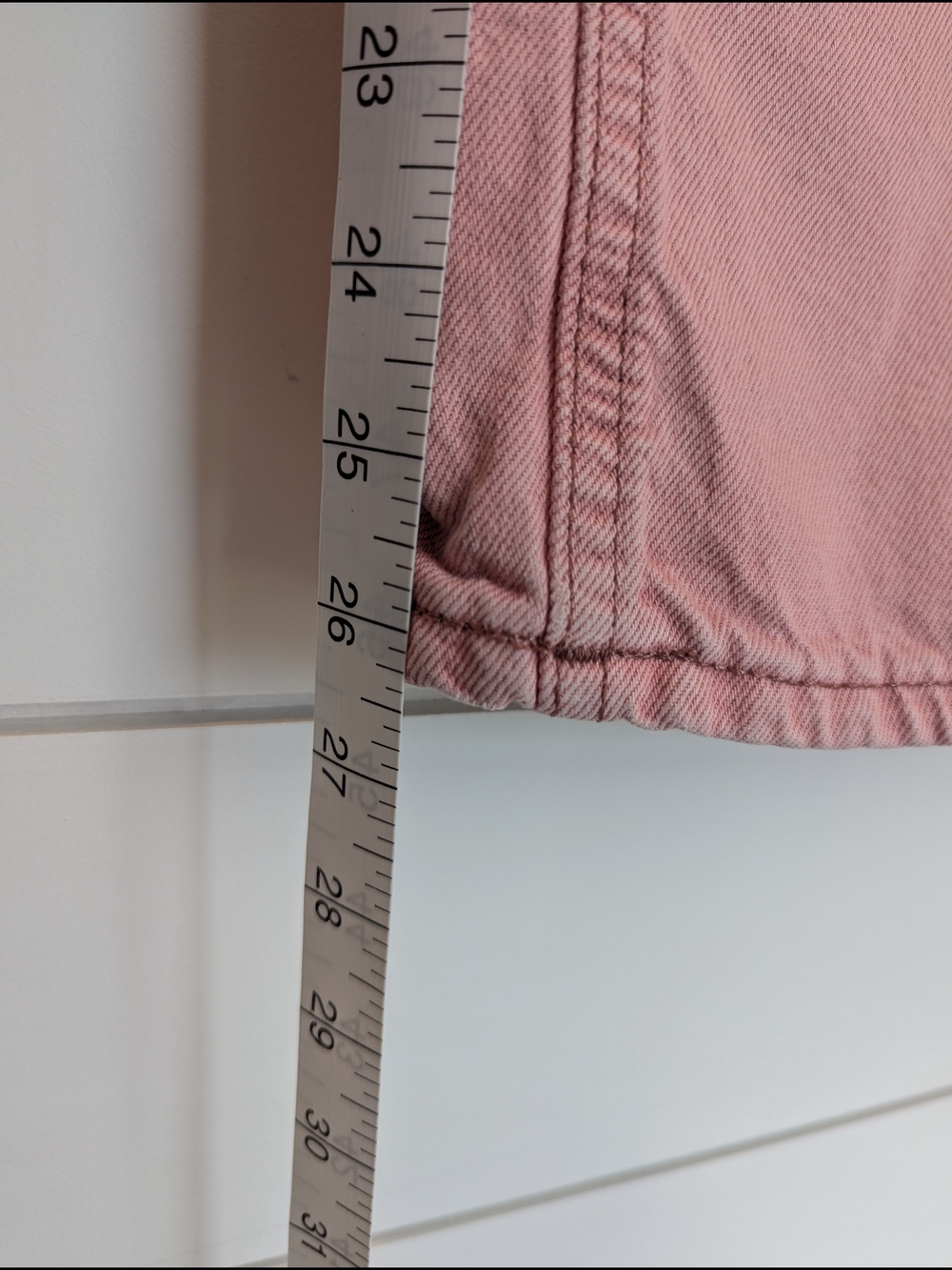 BDG Huge & Wide Jean Washed Rose Pink Size 28 High Rise Spring Denim Rigid - Picture 5 of 13